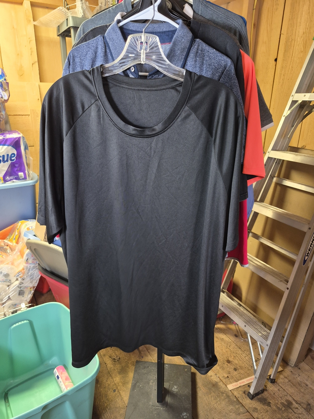 Men's Black Performance Crewneck Shirt Bin 61